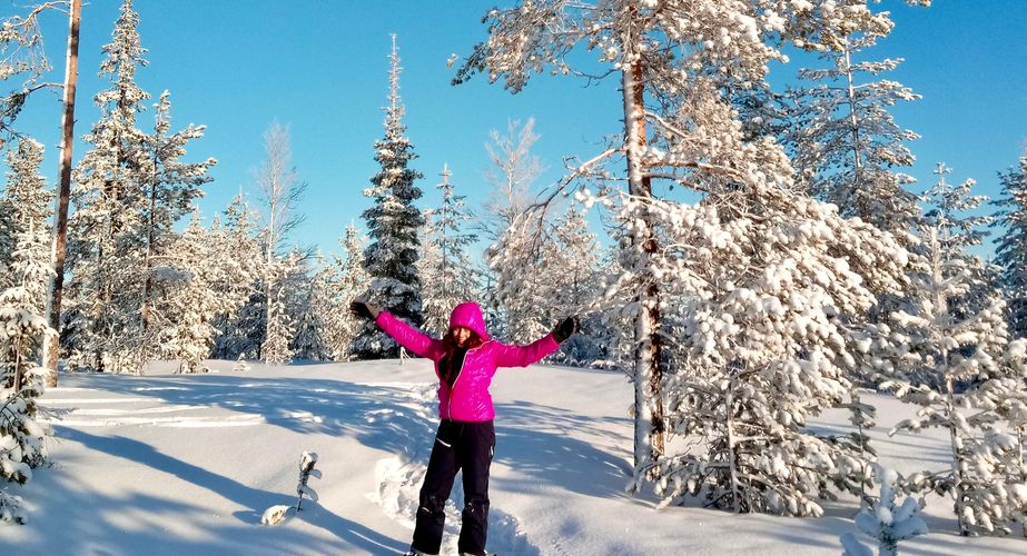 Finse natuur sneeuwschoenwandeling excursie